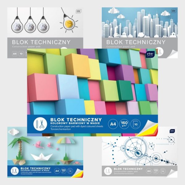 Blok techniczny biały A4