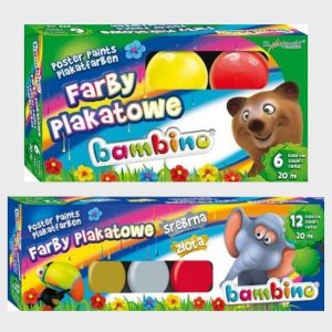 Farby plakatowe 12kolorów
