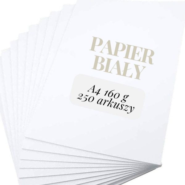 Papier biały A4 160 g 250 arkuszy